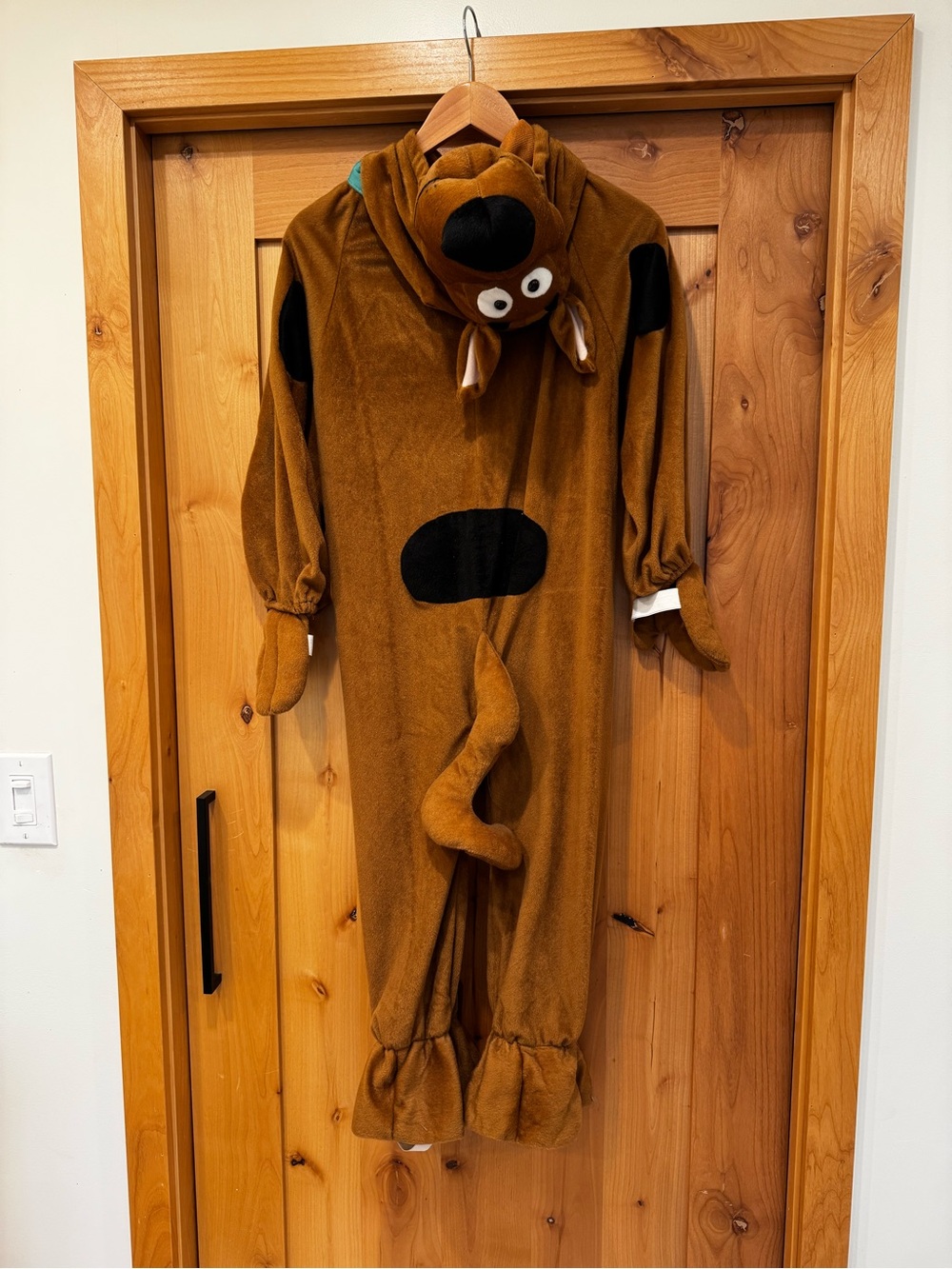 Kids Brown Scooby Do Dog Onesie Costume with Hood